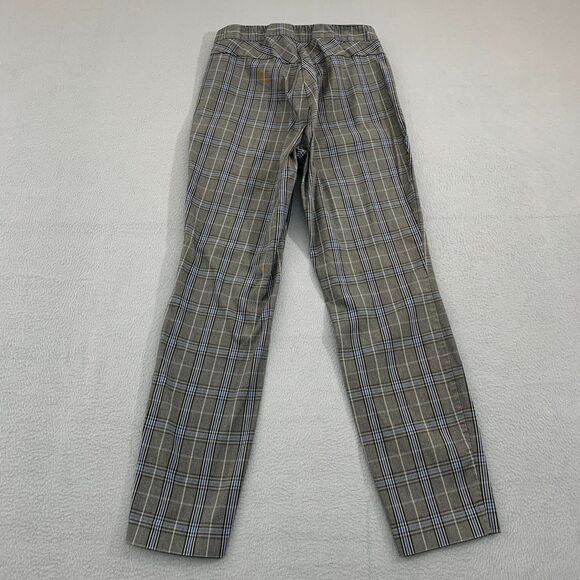 RAG & BONE New York Simone Pants Size 4 Stretch Plaid Blue Black Grey - Picture 13 of 16